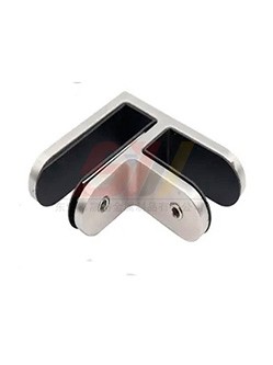 Stainless steel 90° glass clamp