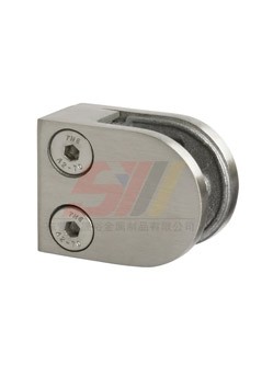 D Stainless Steel Flat back Glass Clamp